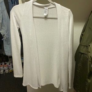 White cardigan